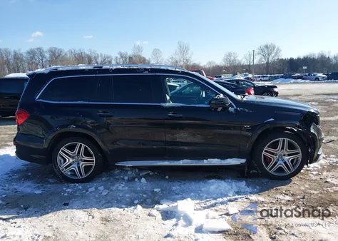 2014 Mercedes-Benz Gl 63 Amg 4Matic z USA, uszkodzony, nr VIN 4JGDF7EE5EA357572